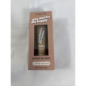 Spa Life Tinted Lip Balm  You Mocha Me Happy Coffee Scented 0.5 Oz